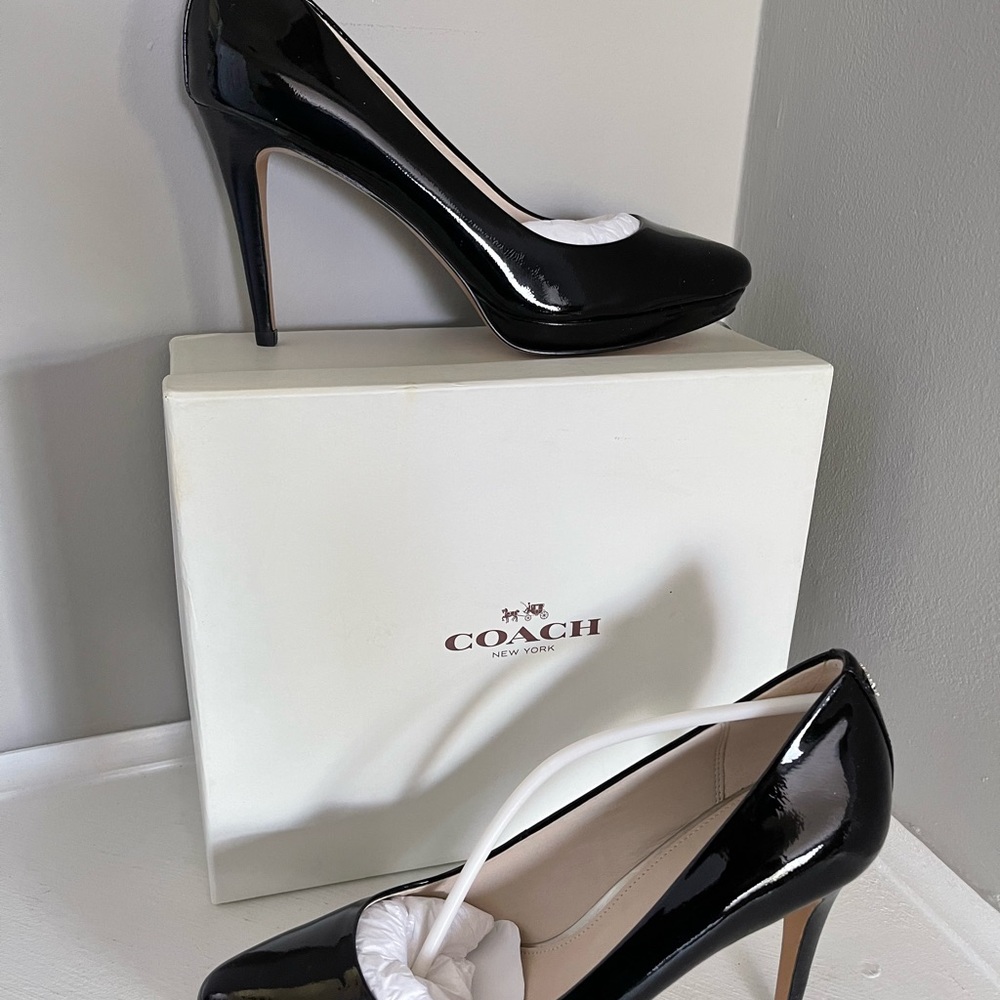 Coach platform patent  high heel